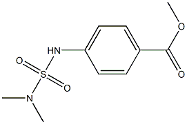 methyl 4-((N,N-dimethylsulfamoyl)amino)benzoate Struktur