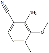 2-Amino-3-methoxy-4-methyl-benzonitrile Struktur