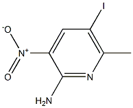 5-Iodo-6-methyl-3-nitro-pyridin-2-ylamine Struktur