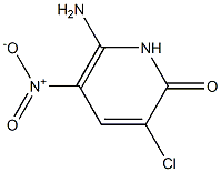 6-Amino-3-chloro-5-nitro-1H-pyridin-2-one Struktur