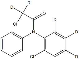 N-Acetyl-2,6-dichlorodiphenylamine-d5 Struktur