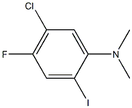 (5-Chloro-4-fluoro-2-iodo-phenyl)-dimethyl-amine Struktur