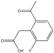 2-(2-Acetyl-6-fluorophenyl)acetic acid Struktur