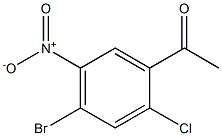 1-(4-Bromo-2-chloro-5-nitro-phenyl)-ethanone Struktur