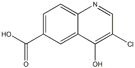 3-Chloro-4-hydroxy-quinoline-6-carboxylic acid Struktur