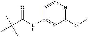 N-(2-methoxypyridin-4-yl)pivalamide Struktur