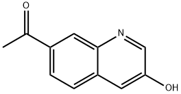 1-(3-hydroxyquinolin-7-yl)ethanone Struktur