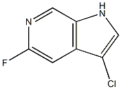 3-Chloro-5-fluoro-1H-pyrrolo[2,3-c]pyridine Struktur