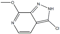 3-Chloro-7-methoxy-2H-pyrazolo[3,4-c]pyridine Struktur