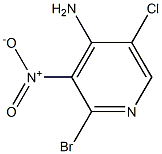 2-Bromo-5-chloro-3-nitro-pyridin-4-ylamine Struktur