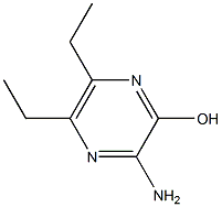 3-Amino-5,6-diethyl-pyrazin-2-ol Struktur