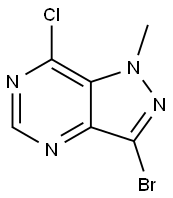 3-Bromo-7-chloro-1-methyl-1H-pyrazolo[4,3-d]pyrimidine Struktur