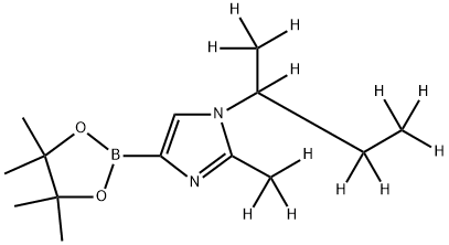 [1-(sec-Butyl)-2-methyl-d12]-imidazole-4-boronic acid pinacol ester Struktur