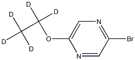 2-Bromo-5-(ethoxy-d5)-pyrazine Struktur