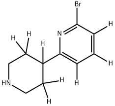 2-Bromo-6-(piperidin-4-yl)pyridine-d8 Struktur