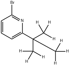 2-Bromo-6-(tert-butyl-d9)-pyridine Struktur