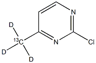 2-Chloro-4-(methyl-13C, d3)pyrimidine Struktur