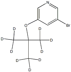 3-Bromo-5-(tert-butoxy-d9)-pyridine Struktur