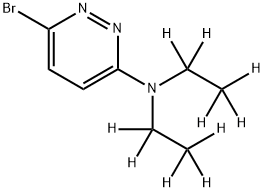 3-Bromo-6-(diethylamino-d10)-pyridazine Struktur