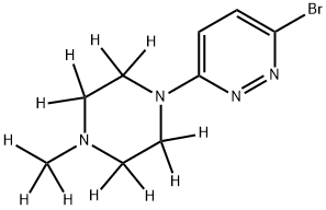 3-Bromo-6-[(N-methylpiperazin-d11)-1-yl]-pyridazine Struktur