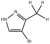 4-Bromo-3-(methyl-d3)-pyrazole Struktur