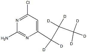 4-Chloro-2-amino-6-(n-propyl-d7)-pyrimidine Struktur