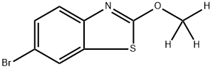 6-Bromo-2-(methoxy-d3)-benzothiazole Struktur