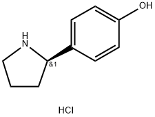 (R)-4-(PYRROLIDIN-2-YL)PHENOL HCL Struktur