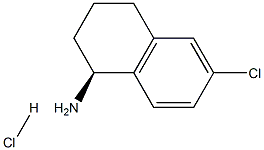 (S)-6-CHLORO-1,2,3,4-TETRAHYDRONAPHTHALEN-1-AMINE HCL Struktur