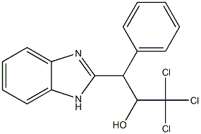 3-(1H-benzimidazol-2-yl)-1,1,1-trichloro-3-phenylpropan-2-ol Struktur