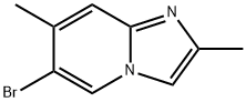 6-bromo-2,7-dimethylimidazo[1,2-a]pyridine Struktur