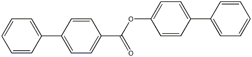 4-biphenylyl 4-biphenylcarboxylate Struktur