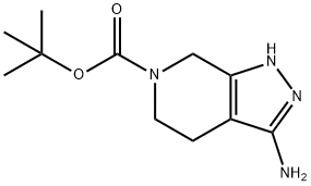 tert-butyl 3-amino-2H,4H,5H,6H,7H-pyrazolo[3,4-c]pyridine-6-carboxylate Struktur