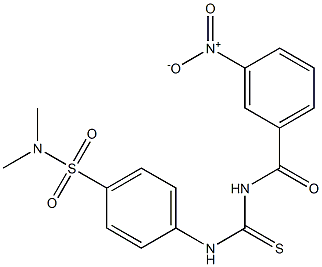 N-[({4-[(dimethylamino)sulfonyl]phenyl}amino)carbonothioyl]-3-nitrobenzamide Struktur