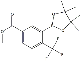 METHYL 3-(4,4,5,5-TETRAMETHYL-1,3,2-DIOXABOROLAN-2-YL)-4-(TRIFLUOROMETHYL)BENZOATE Struktur