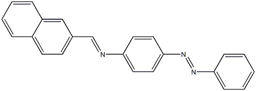 N-(2-naphthylmethylene)-4-(phenyldiazenyl)aniline Struktur