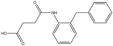 4-((2-benzylphenyl)amino)-4-oxobutanoic acid Struktur