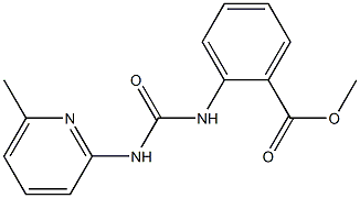 methyl 2-(3-(6-methylpyridin-2-yl)ureido)benzoate Struktur