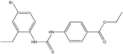 ethyl 4-(3-(4-bromo-2-ethylphenyl)thioureido)benzoate Structure