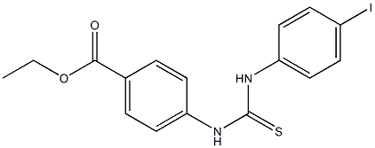 ethyl 4-(3-(4-iodophenyl)thioureido)benzoate Struktur