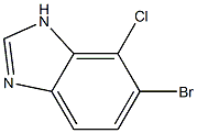 6-Bromo-7-chloro-1H-benzoimidazole Struktur