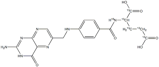 Folic Acid -[13C5,15N] Struktur