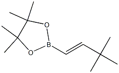 2-(3,3-dimethylbut-1-enyl)-4,4,5,5-tetramethyl-1,3,2-dioxaborolane Struktur