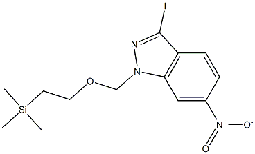 3-Iodo-6-nitro-1-[[2-(trimethylsilyl)ethoxy]methyl]-1H-Indazole Struktur