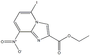 5-Iodo-8-nitro-imidazo[1,2-a]pyridine-2-carboxylic acid ethyl ester Struktur