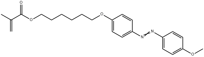 6-(4-((4-methoxyphenyl)diazenyl)phenoxy)hexyl methacrylate Struktur