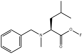 (S)-2-(benzyl(methyl)amino)-4-fluoro-4-methylpentanoic acid Struktur