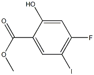 4-Fluoro-2-hydroxy-5-iodo-benzoic acid methyl ester Struktur