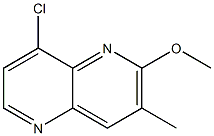 8-Chloro-2-methoxy-3-methyl-[1,5]naphthyridine Struktur