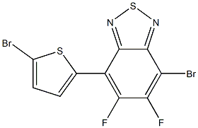 4-bromo-7-(5-bromothiophen-2-yl)-5,6-difluorobenzo[c][1,2,5]thiadiazole Struktur